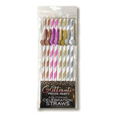 Glitterati Tall Penis Straws 8 Pack